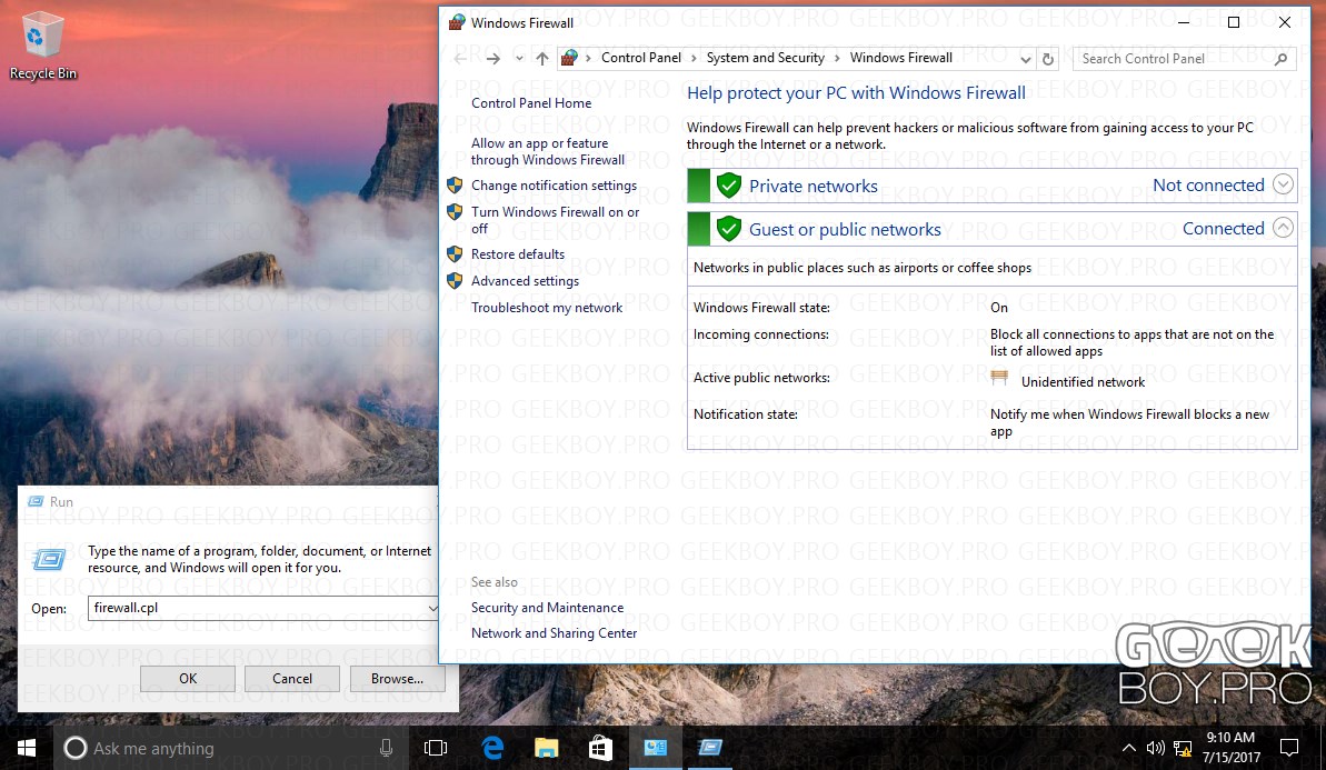 windows firewall firewall.cpl windows firewall firewall.cpl